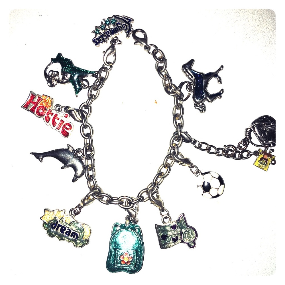 Vintage 10 Charms Bracelet