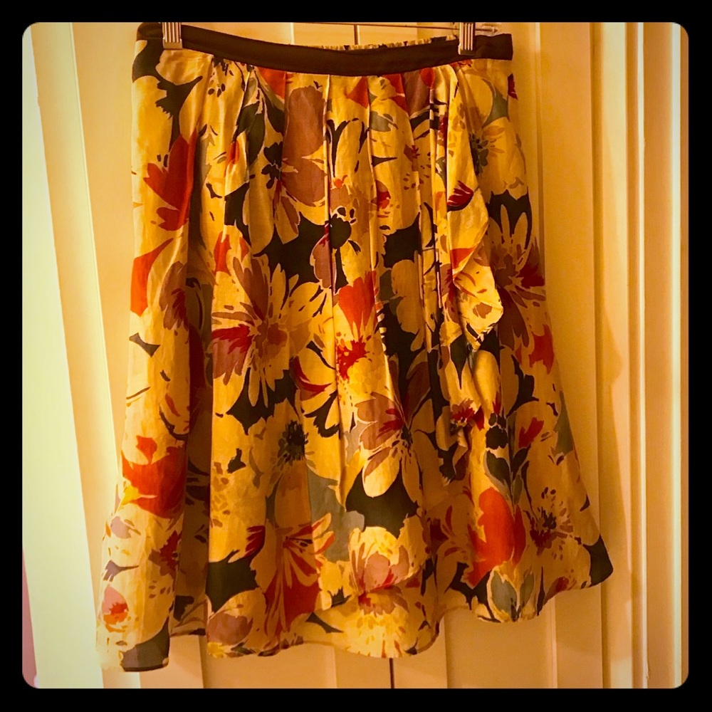 F21 Floral Skirt