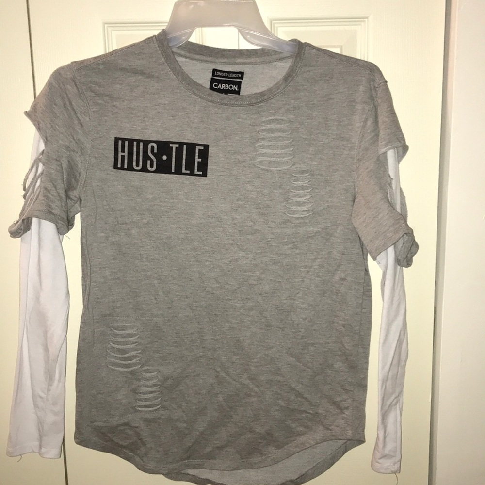 Mens Carbon Long Sleeve T