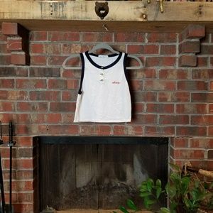 Urban Outfitters "okay" Embroidered Crop Top