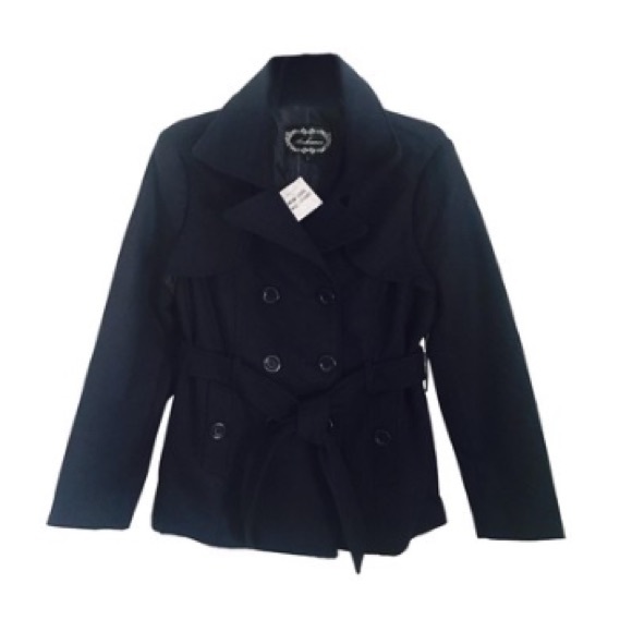NWT Navy Blue Pea Coat - Picture 2 of 6