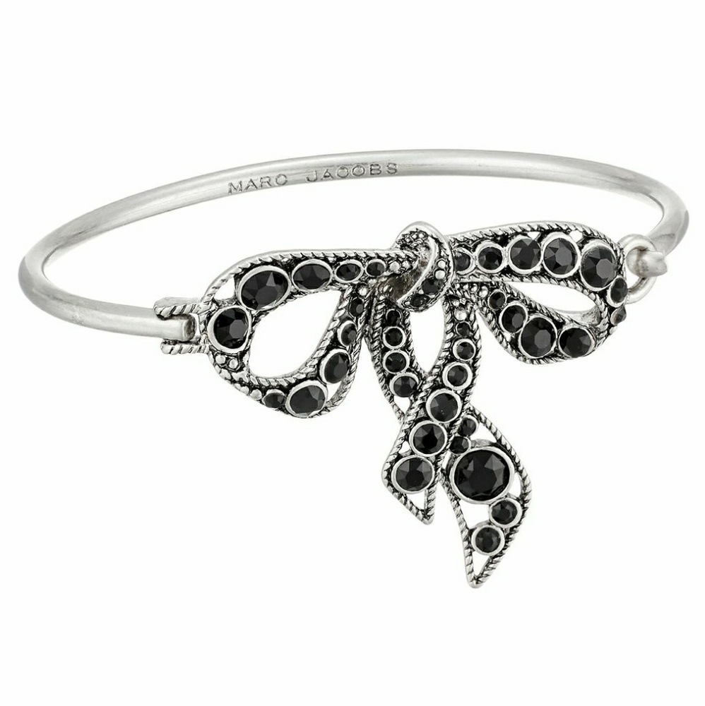 🎀 MARC JACOBS METALLIC BOW HINGE BRACELET