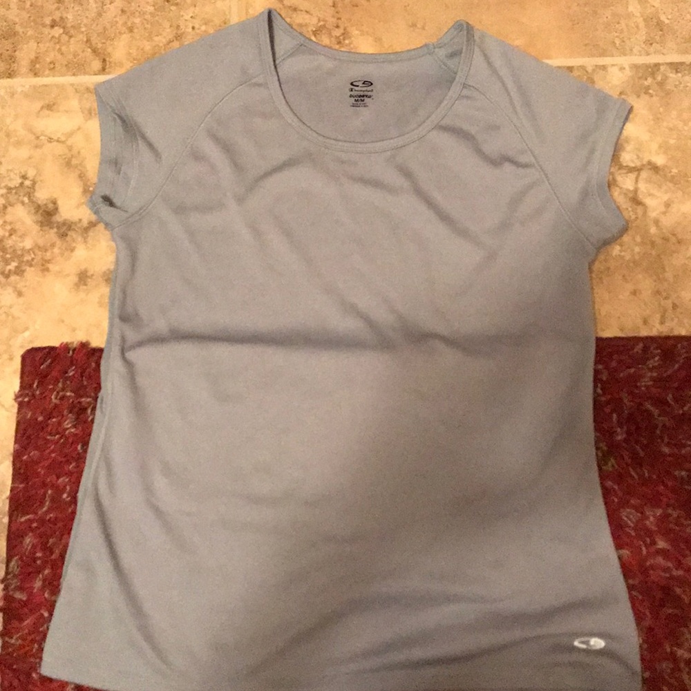 Grey champion workout shirt size M