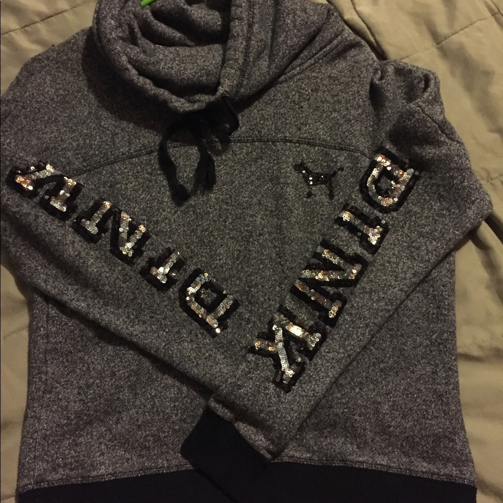 Pink hoodie! Crowl neck