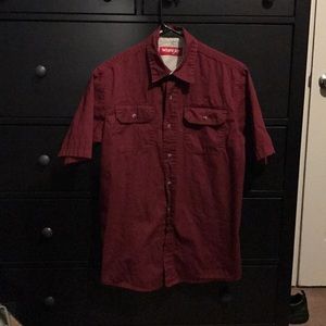 Maroon Button-Down Shirt