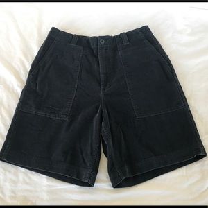 NWT J. Crew Corduroy black shorts size 34
