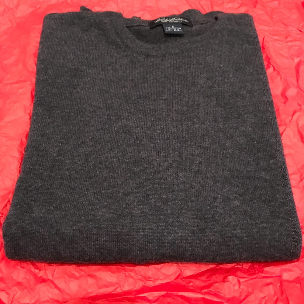 Brooks Brothers Men's Blue Cashmere Sweater