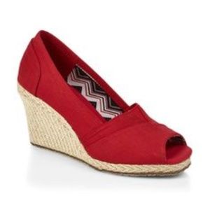 Skechers Peep Toe Wedge