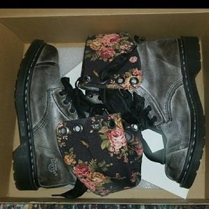 Doc Marten fold down floral boot