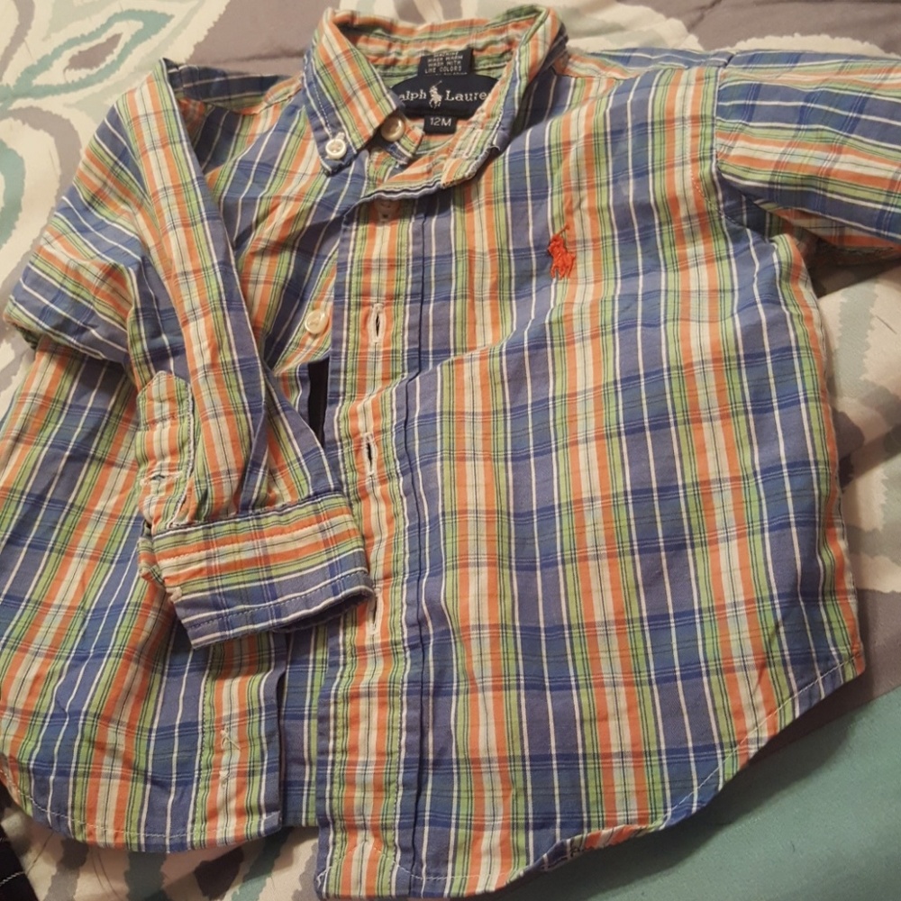 💜💜Infants long sleeve button up💜💜