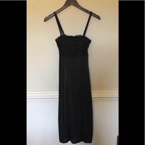 Cabernet Full Black Slip with Silky with Lace