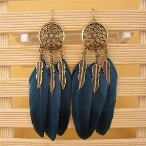 Brand new bohemian feather earrings