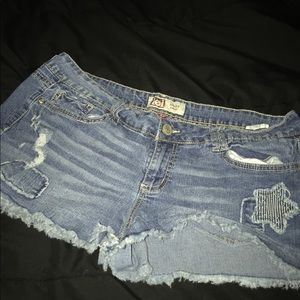 Distressed Shorty Shorts