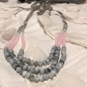 Chunky Loft necklace with ribbon tie