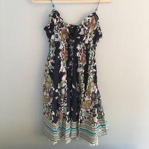 BCBG sundress with lace accent on bottom