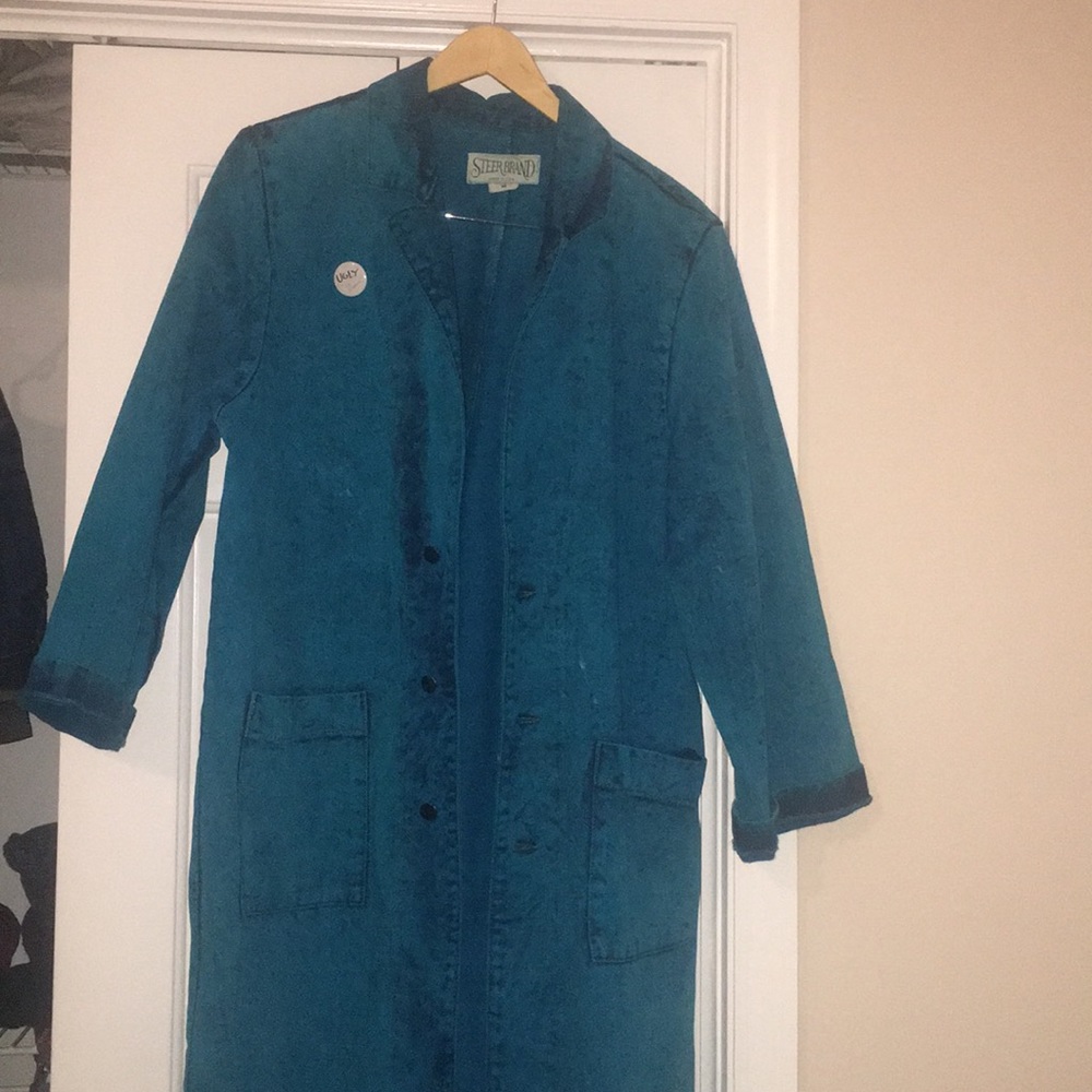 Custom Turquoise Denim Jacket