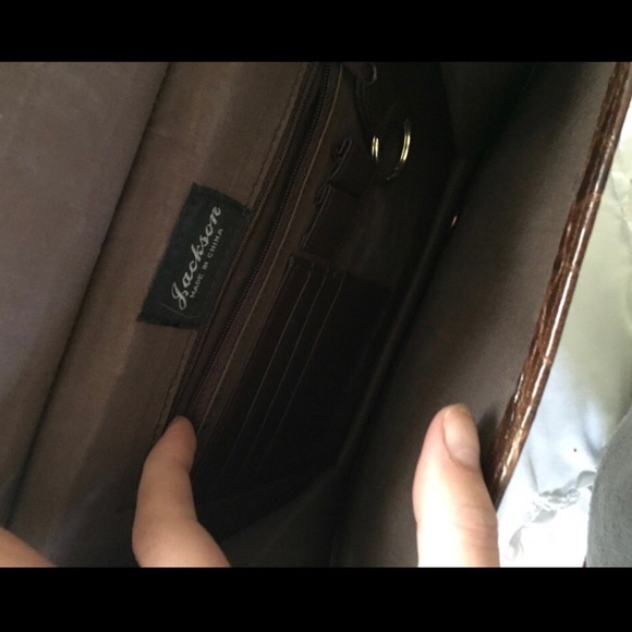 Crocodile Brown Purse vintage - Picture 3 of 4