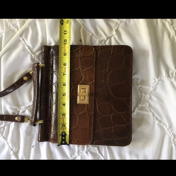 Crocodile Brown Purse vintage - Picture 4 of 4