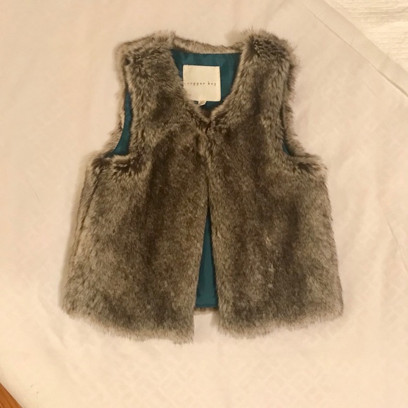 Copper Key Toddler Faux Fur Vest - Picture 2 of 6