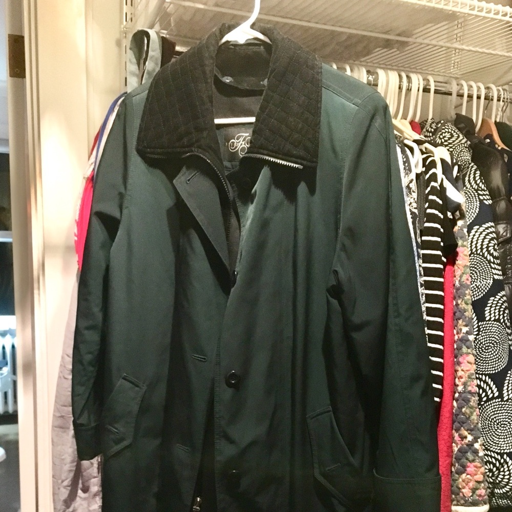 Forest green over coat