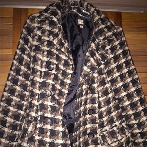 Plaid Pea Coat