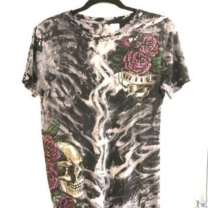 Tee shirt with crystal