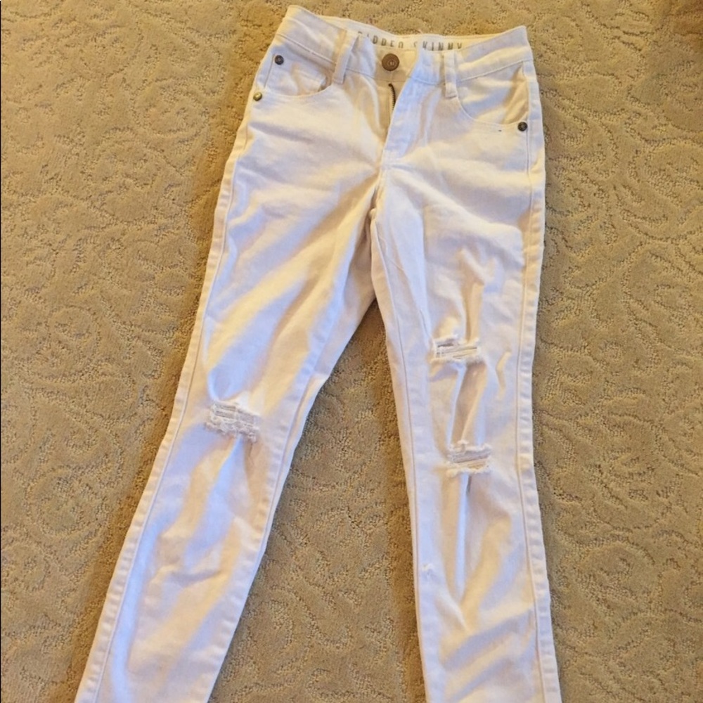 Cotton On White Destroyed Jeans Size 0 New