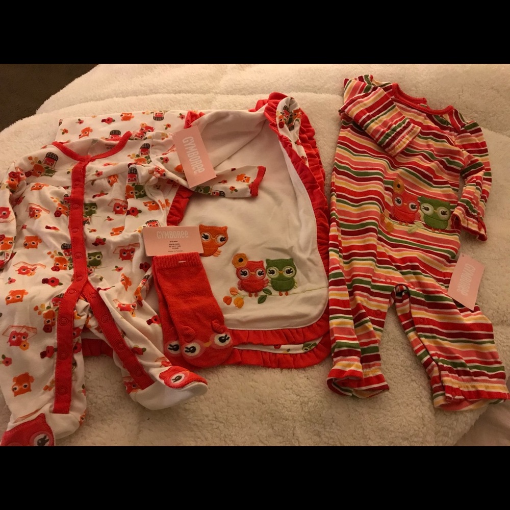 BNWT Gymboree owl 4 piece lot