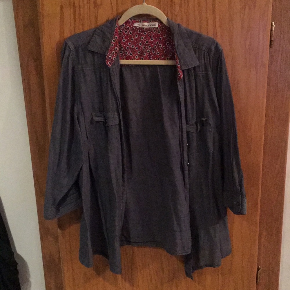 Lightweight denim button down