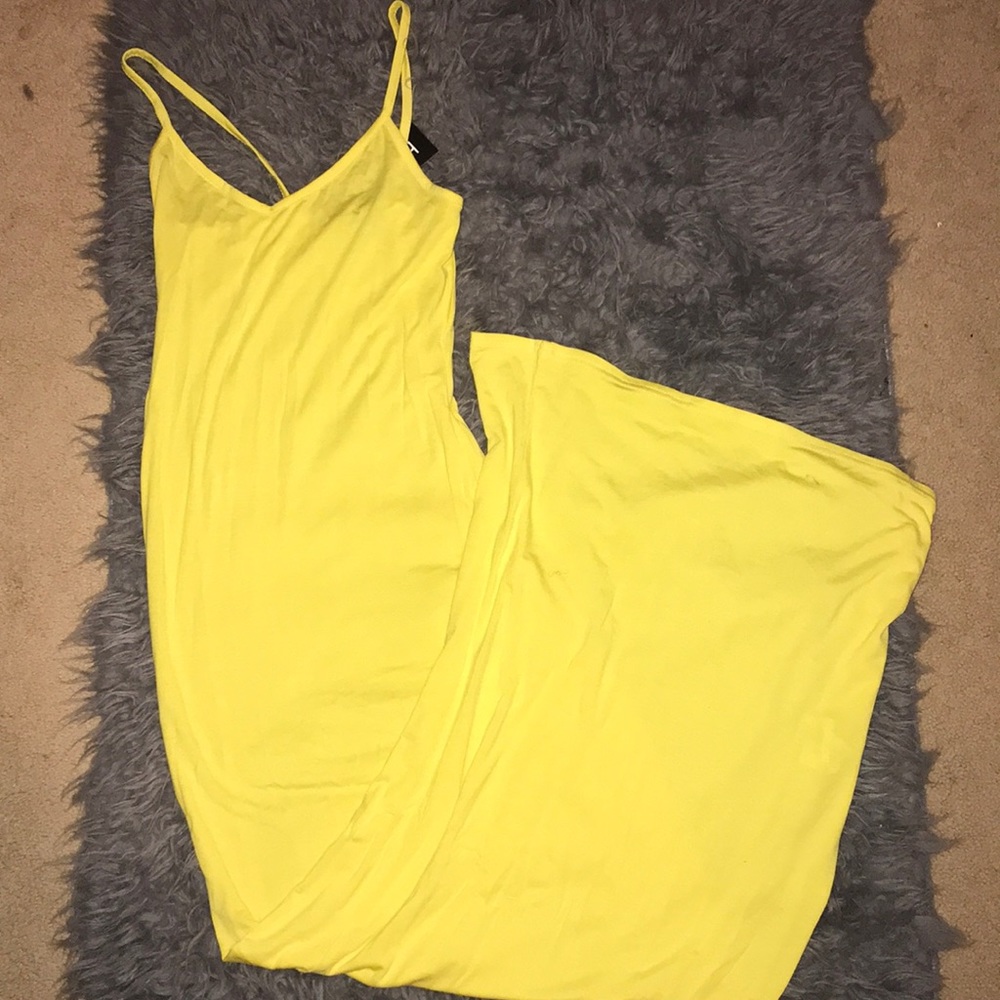 basic maxi dress-BooHoo