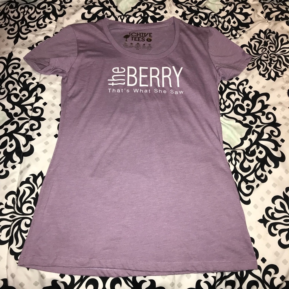 the Berry that’s what she saw purple t shirt