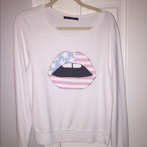 Wildfox Women’s sweatshirt (lip)
