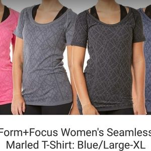 Blue gray combo top