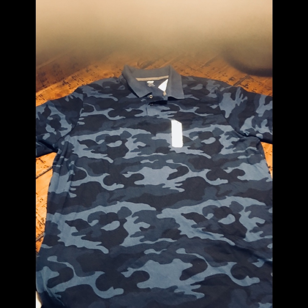Army fatigue polo shirt