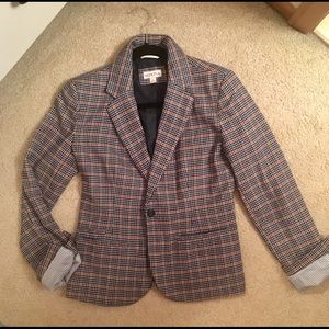 Plaid blazer! Size 6, worn twice!
