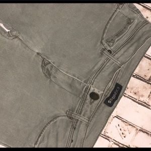 Express olive denim Sz 0