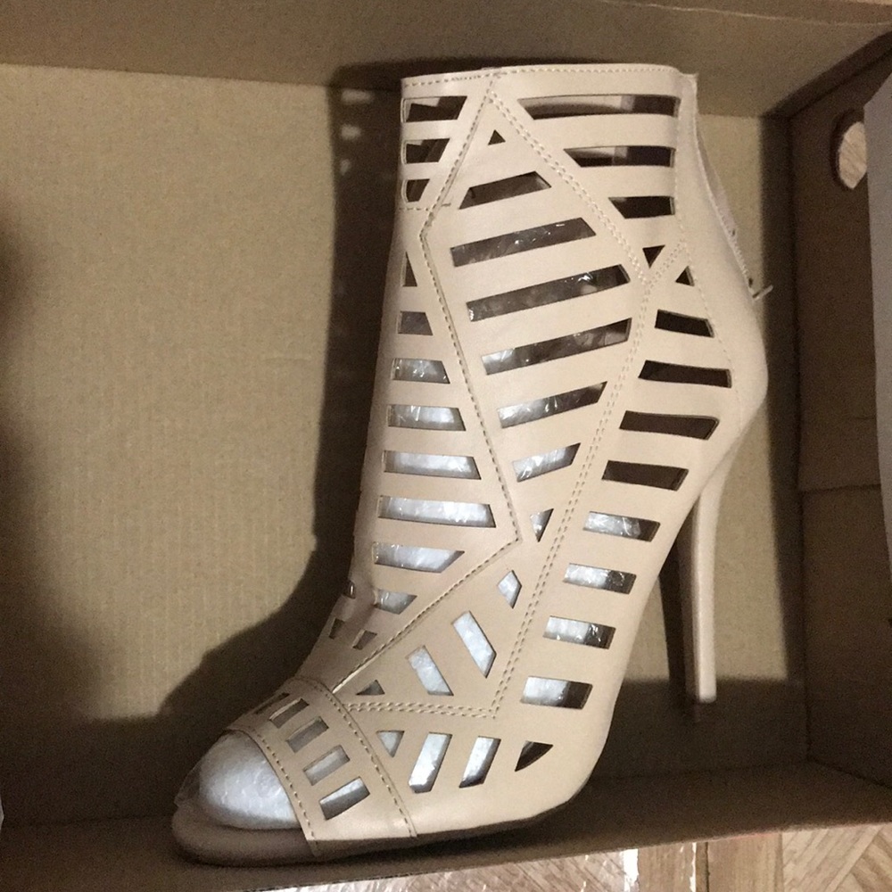 Nude booties