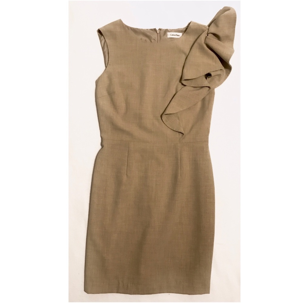 Calvin Klein Beige Formal Dress