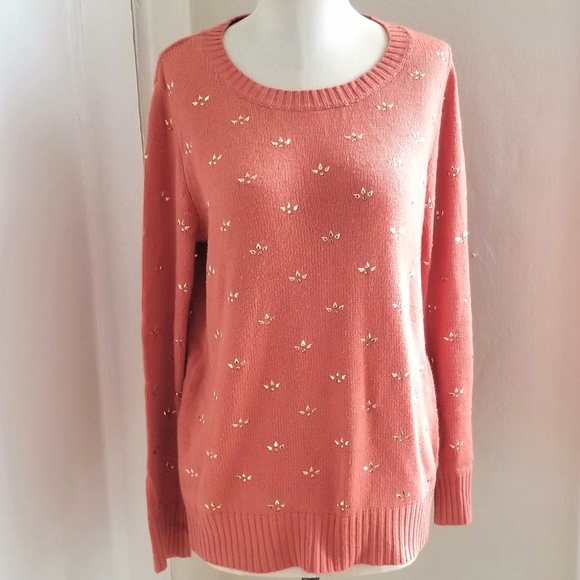 Orange Jeweled Sweater - Picture 2 of 4