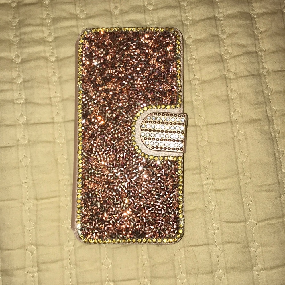 Pink rhinestone iPhone 6 phone case