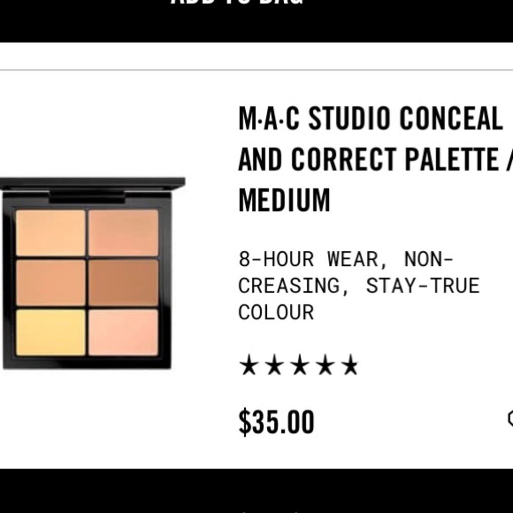 MAC Studio conceal and correct palette medium BNIB