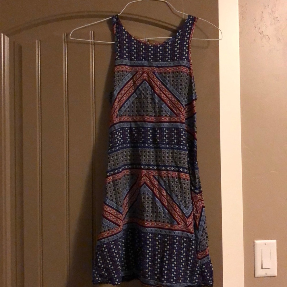 Tie up back dress