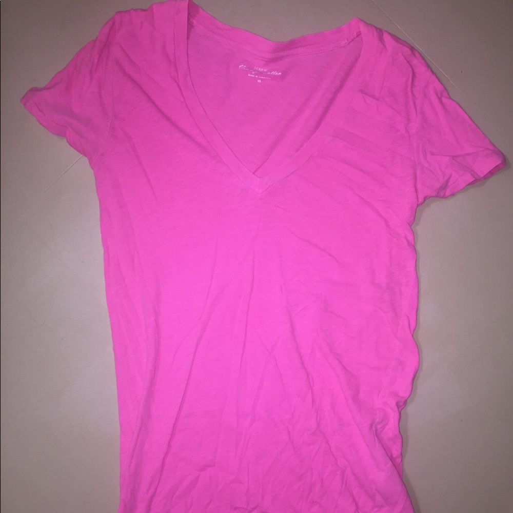 J. Crew pink tee
