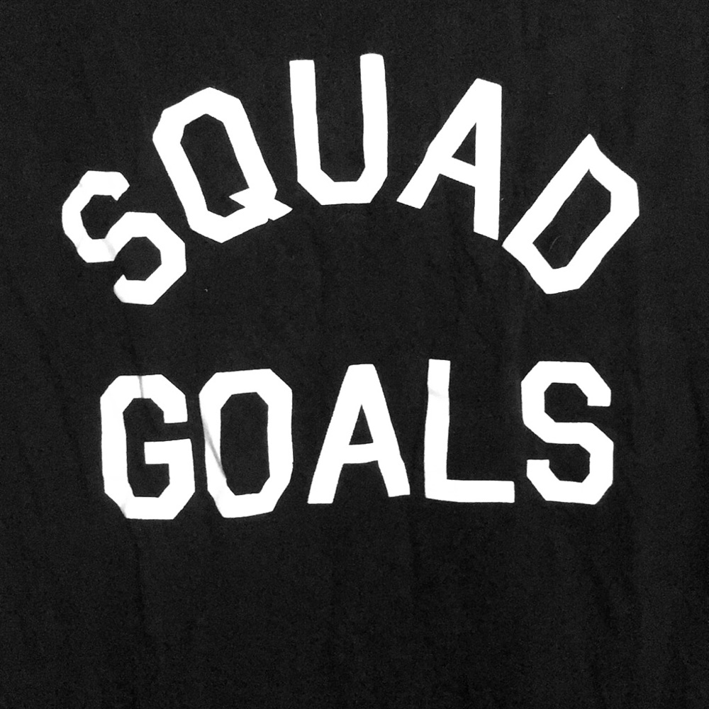 Madison & Berkeley "SQUAD GOALS" Black w/o sleeves