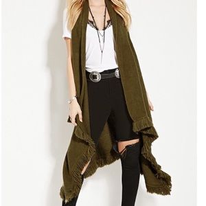 Forever 21 Blanket Cardigan/ Vest