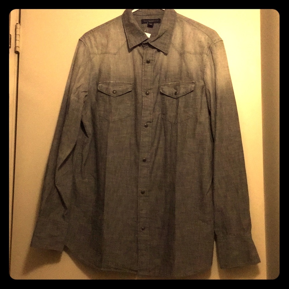 NWT BR Slim Fit 'M' Fading Gray Country-Style