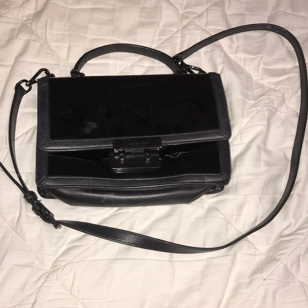 Michael Kors Black Leather Crossbody