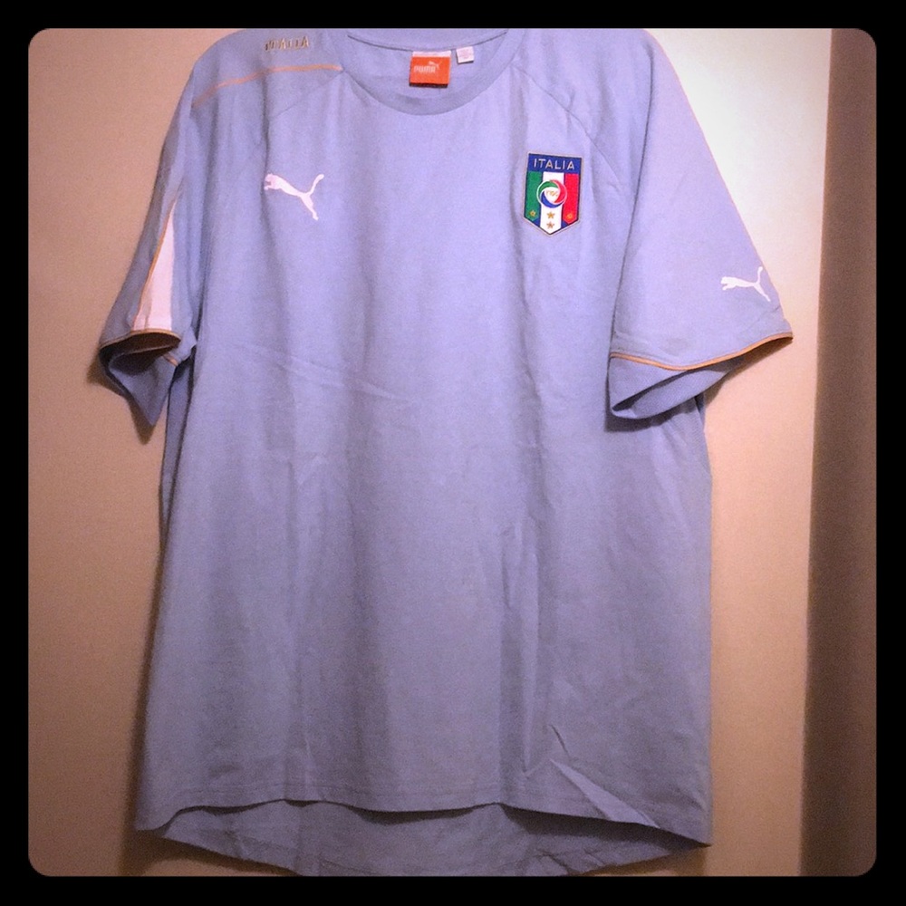 NWT Puma Italia Powder Blue w/ Gold accent 'XL'