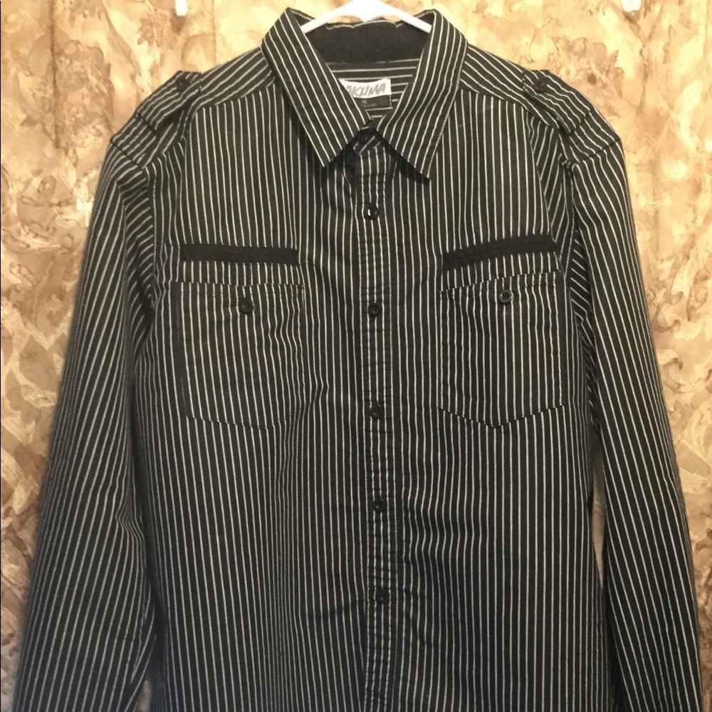 Mens Akuma Long Sleeve Button Shirt