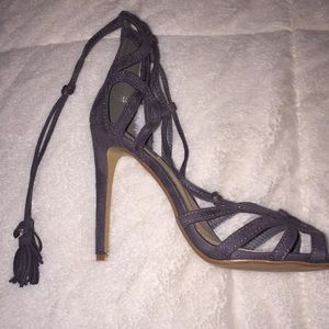 Stone grey heels